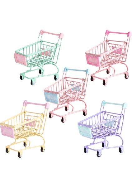 Açık Pembe Tarzı Yeni Renkli Komik Mini Süpermarket Alışveriş Sepeti Araba Kafes Kuşu Papağan Hamster Oyuncak (Yurt Dışından) fiyatları