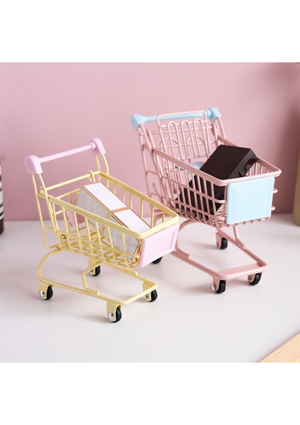 Açık Pembe Tarzı Yeni Renkli Komik Mini Süpermarket Alışveriş Sepeti Araba Kafes Kuşu Papağan Hamster Oyuncak (Yurt Dışından) modelleri