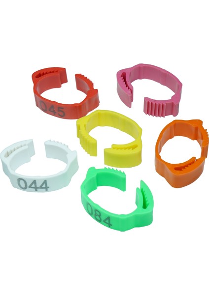 Karışık Stil 001-030 Sayılar Tavuk Ayak Halkası Ayarlanabilir Boyut Kümes Ayarı Toka Halka 6 Renk Plastik Ördek Kaz Çiftliği Etiket Aracı (Yurt Dışından)