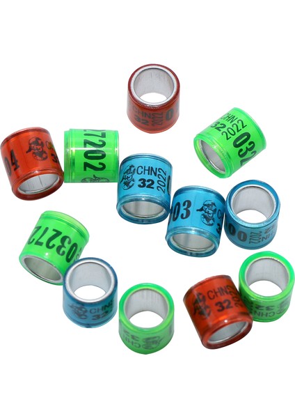 Koyu Haki Stili 2022 Kuş Ayak Halkaları Chn Stil Alüminyum Plastik Yarışma Tanımlama Halkası Haberci Güvercin Hacı Işaretleme 10 Renk (Yurt Dışından) fiyatları