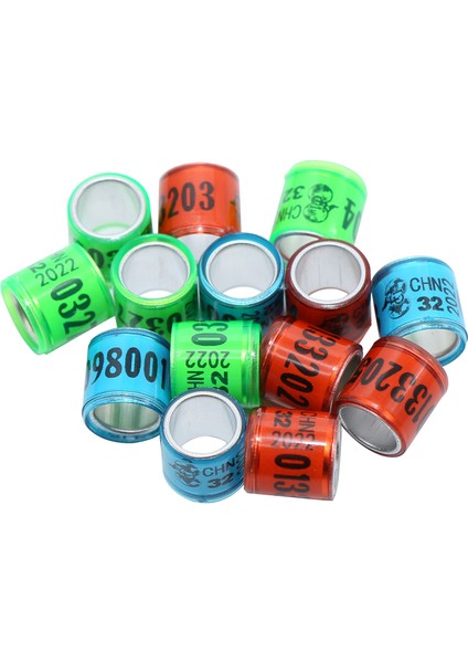 Koyu Haki Stili 2022 Kuş Ayak Halkaları Chn Stil Alüminyum Plastik Yarışma Tanımlama Halkası Haberci Güvercin Hacı Işaretleme 10 Renk (Yurt Dışından) modelleri