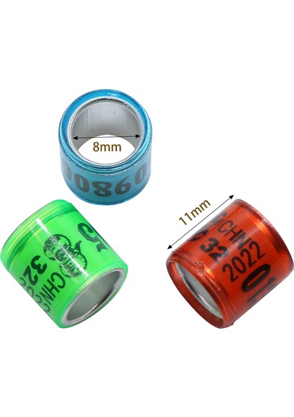 Koyu Haki Stili 2022 Kuş Ayak Halkaları Chn Stil Alüminyum Plastik Yarışma Tanımlama Halkası Haberci Güvercin Hacı Işaretleme 10 Renk (Yurt Dışından) fırsatları