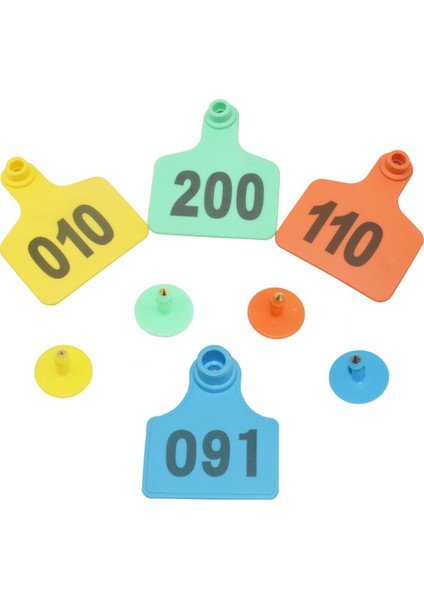 Mavi Stil 100 Adet Çiftlik Sığır Sığır Tpu Kulak Etiketi Işaretleri ile Kelime Kulak Etiketleri Yazılı Bakır Başlı Küpe Çiftçilik Hayvan Kimlik Kartı (Yurt Dışından)