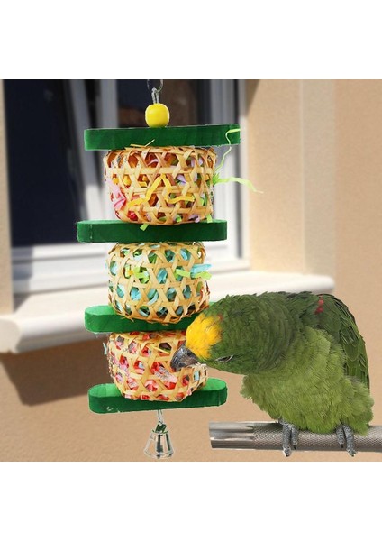 Kuş Çiğneme Oyuncakları Kuş Için Arama Yapabilen Asılı Oyuncaklar Papağan Kafes Parçalama Oyuncakları Papağan Muhabbet Kuşu Incir Papağan Afrika Gri (Yurt Dışından)