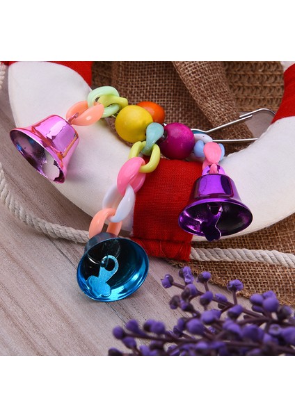 1pc Rastgele Renk Stili Muhabbet Kuşu Oyuncakları Için Sallanan Köprü Ahşap Boncuk Toplu Kuş Oyuncakları Papağanlar Için Güvenilir ve Yenilebilir Çıngırak Oyuncakları Isırık (Yurt Dışından) modelleri