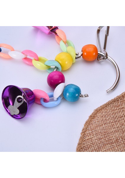 1pc Rastgele Renk Stili Muhabbet Kuşu Oyuncakları Için Sallanan Köprü Ahşap Boncuk Toplu Kuş Oyuncakları Papağanlar Için Güvenilir ve Yenilebilir Çıngırak Oyuncakları Isırık (Yurt Dışından) fırsatları