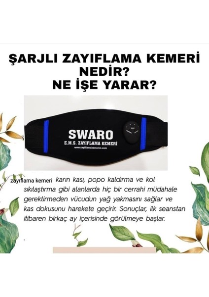 Şarjlı Zayıflama Kemeri