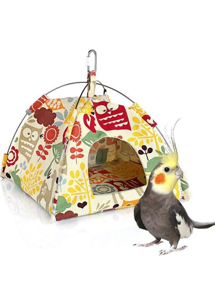 Resim Stili Gibi 14CMX13CMX17CM Kuş Yuvası Asma Kafes Evi Yatak Papağan Habitat Mağara Asılı Çadır Muhabbet Kuşu Uyku Kulübesi Hamak Evleri Dro Ücretsiz (Yurt Dışından)