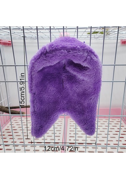 Mavi Stil Peluş Kuş Papağan Yuvası Yumuşak Peluş Kuş Papağan Hamak Sıcak Asılı Yatak Kafes Mağara Kulübe Çadır Oyuncak Evi Için (Yurt Dışından)