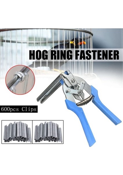 600 Adet Klip Tarzı Hayvan Kafesi Pense Aracı ve M Klips Zımba Kenet Tel Kafes Tel Çit Teli Kafes Kelepçe Kümes Malzemeleri (Yurt Dışından) modelleri