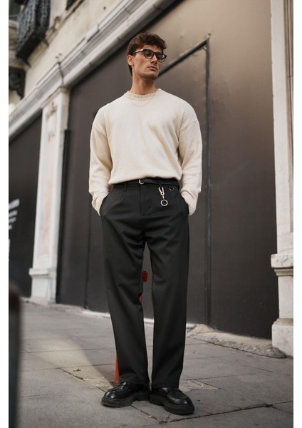 Unisex Oversize Yumuşak Dokulu Kazak Taş fırsatları