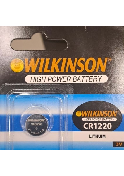 Wılkınson CR1220 3 V Pil Lıthuım ( 1 Adet Fiyatıdır )