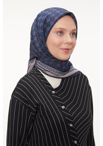 Lacivert L Desen Aura Eşarp fiyatları