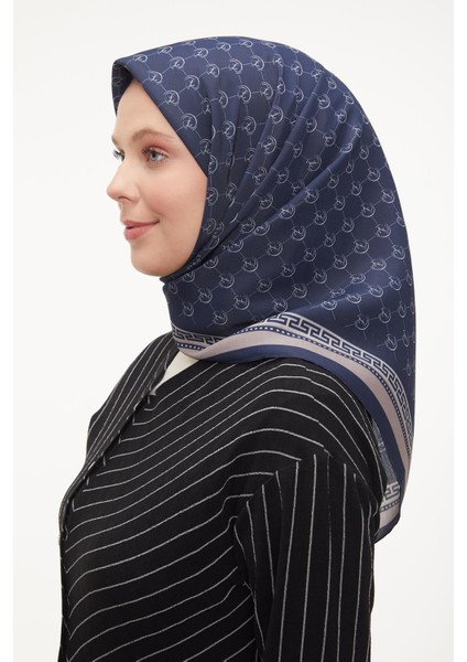 Lacivert L Desen Aura Eşarp fırsatları