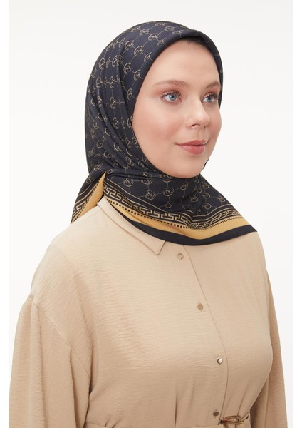 Siyah-Gold L Desen Aura Eşarp fiyatları
