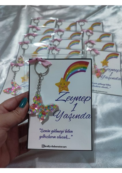 Bebek Figürlü Pleksi Anahtarlık Kartlı Davet Söz Nişan Düğün Doğum Hediyelik 10 Adet Isim Belirtiniz fırsatları