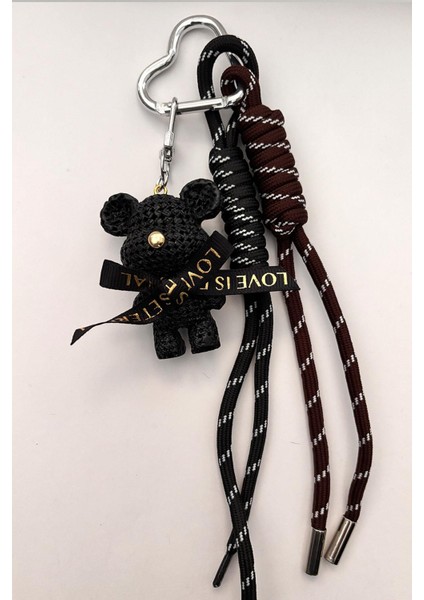 Deri Teddy Bear Anahtarlık Çanta Süsü