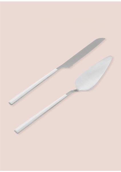 Bianco Pasta Servis Takımı Gümüş 2 Parça