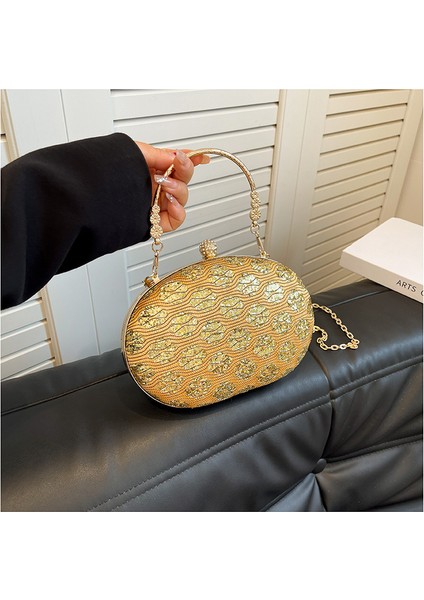 Kadının Trendi Sequin, Akşam Yemeği Kısıtlı Çantası. (Yurt Dışından)