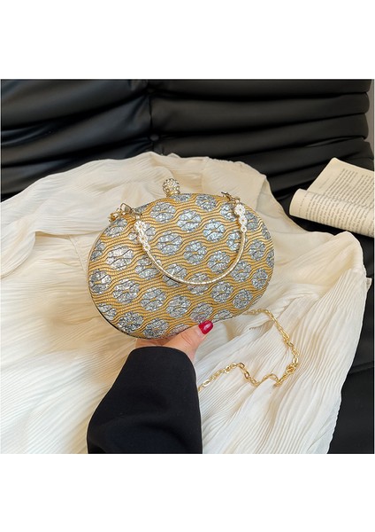 Kadının Trendi Sequin, Akşam Yemeği Kısıtlı Çantası. (Yurt Dışından)