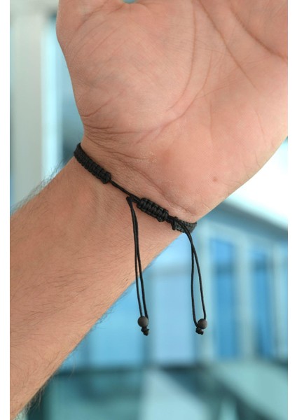 Siyah Çapalı Erkek Bileklik modelleri