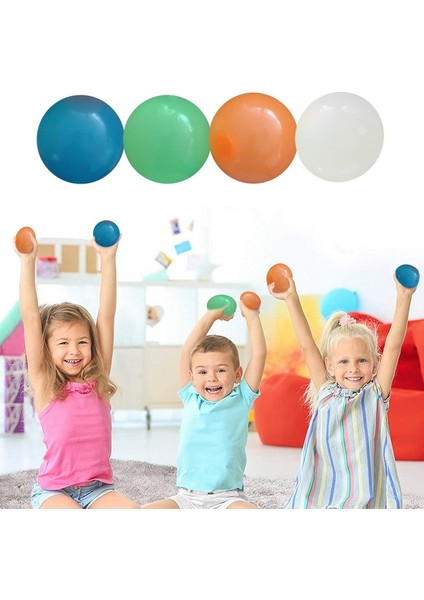 4.5cm 1 Adet Tarzı Parlak Stiky Toplar Tavana At Yapışkan Duvar Topu Yapışkan Hedef Squash Topu Yuvarlanan Toplar Çocuk Oyuncakları mm (Yurt Dışından)
