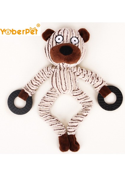 Ayı Stili Köpekler Için Oyuncak Peluş Oyuncak Yumuşak Oyuncak Küçük Maymun Chew Toys Yavru Peluş Sesli Koyun Maymun Inek Dumb (Yurt Dışından)