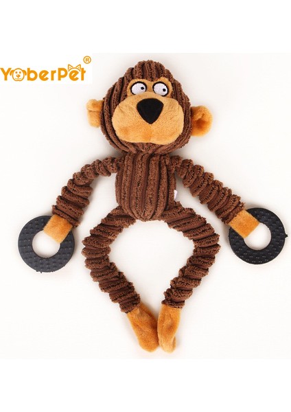 Ayı Stili Köpekler Için Oyuncak Peluş Oyuncak Yumuşak Oyuncak Küçük Maymun Chew Toys Yavru Peluş Sesli Koyun Maymun Inek Dumb (Yurt Dışından)