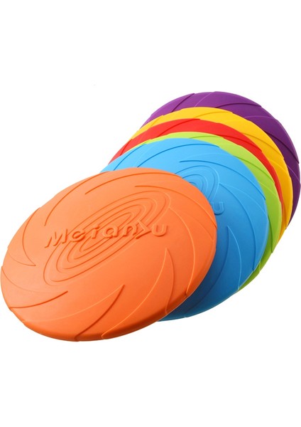 Kırmızı Stil 15CM Köpek Uçan Disk Oyuncak Çevre Dostu Yumuşak Kauçuk Yüzen Ufo Dayanıklı Isırma Çiğneme Diski Yavru Etkileşimli Eğitim Pet Malzemeleri (Yurt Dışından)
