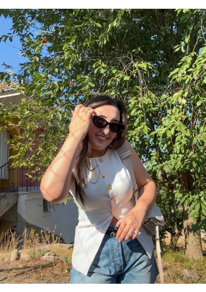 Gold Düğmeli Yelek indirimleri