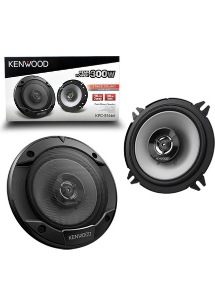 Oto Hoparlör 16CM 300W 2 Adet Kenwood KFC-S1666