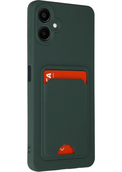 Samsung Galaxy A06 Uyumlu Arka Kamera Korumalı Kart Koyulabilen Silikon Kartlıklı Kılıf Kapak fiyatları