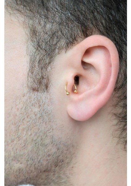 Erkek Gold Çelik Piercing Tragus Helix Kıkırdak fiyatları