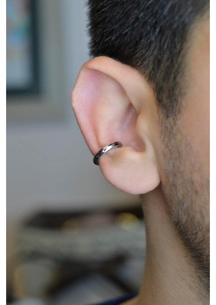 Erkek Sıkıştımalı Kıkırdak Küpe Earcuff