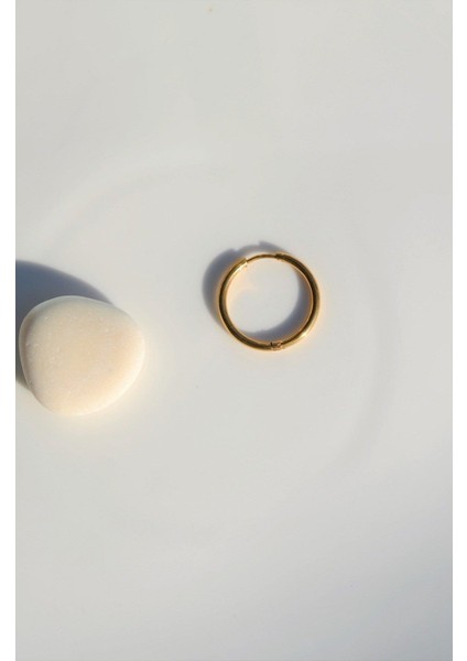 Erkek Gold Çelik Halka Küpe 20 mm Büyük Boy fırsatları