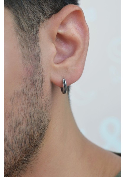 Erkek Antik Model Çelik Halka Küpe modelleri