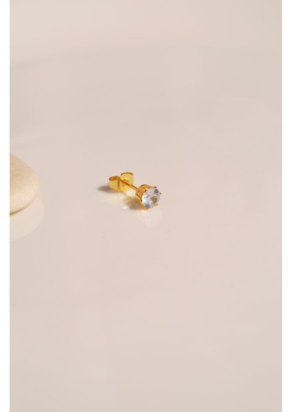 4 mm Erkek Gold Tektaş Çelik Küpe fiyatları