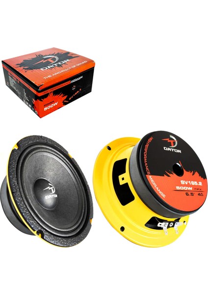 SV165.2 Oto Midrange 16CM 500 Watt 2 Adet