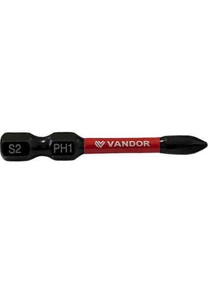 Vandor Bits Uç Matkap Ucu Tornavida Ucu Vidalama Ucu Impact Ph1-50 mm - 1 Adet