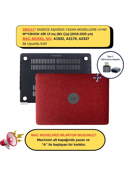 Macbook Air M1 Kılıf 13inç Simli G1505 (TouchID'li M1 Air) A2337 A2179 A1932 ile Uyumlu