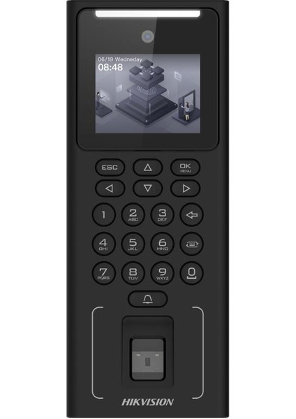 Hıkvısıon DS-K1T321MFWX Yüz Tanıma ve Parmak Izi Kontrol Terminali
