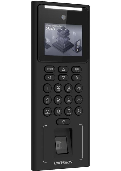 Hıkvısıon DS-K1T321MFWX Yüz Tanıma ve Parmak Izi Kontrol Terminali