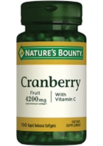 Nature's Bounty Cranberry 100 Softgel