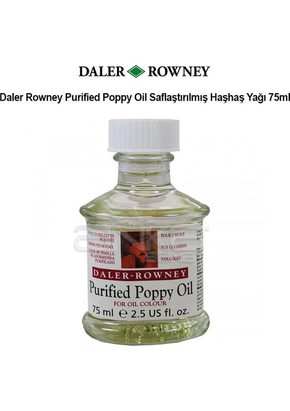 Purified Poppy Oil Saflaştırılmış Haşhaş Yağı 75ML