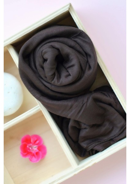 Acı Kahve Renk Likralı Viskon Penye Şal Lycra Scarf fiyatları