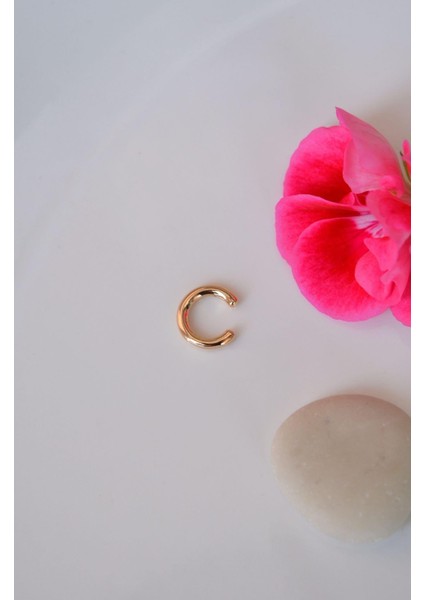 Mini Bombeli Earcuff Sıkıştırmalı Kıkırdak Küpesi Çocuk Boy modelleri