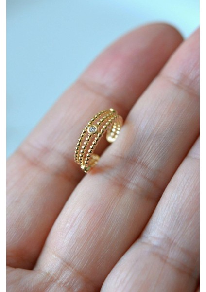 Sıkıştırmalı Kıkırdak Küpesi Mini Taşlı Earcuff modelleri