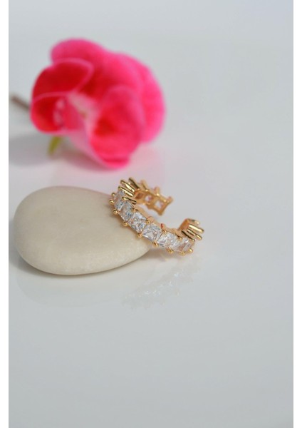 Sıkıştırmalı Kıkırdak Küpesi Zirkon Earcuff
