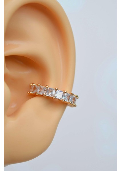 Sıkıştırmalı Kıkırdak Küpesi Zirkon Earcuff fırsatları