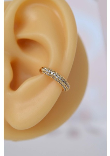 Taşlı Sıkıştırmalı Kıkırdak Küpe Earcuff modelleri
